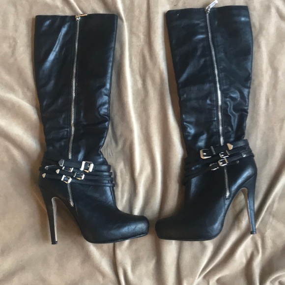 Aldo Shoes - Black knee high boots